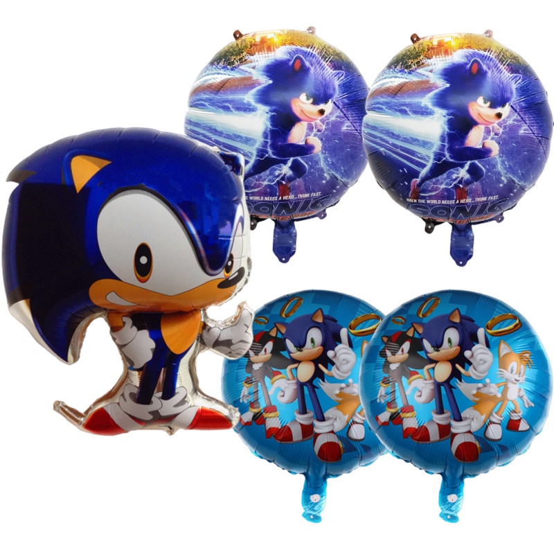 Sonic The Hedgehog Sonic Boy Sonic Birthday Party Aluminum Film Balloon ...