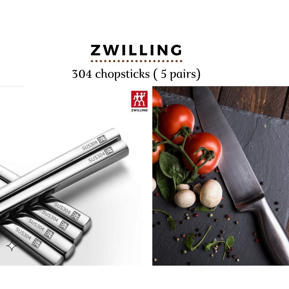 [ ready stock ] ZWILLING 304 Chopsticks( 5pairs /Set) Shopee Malaysia