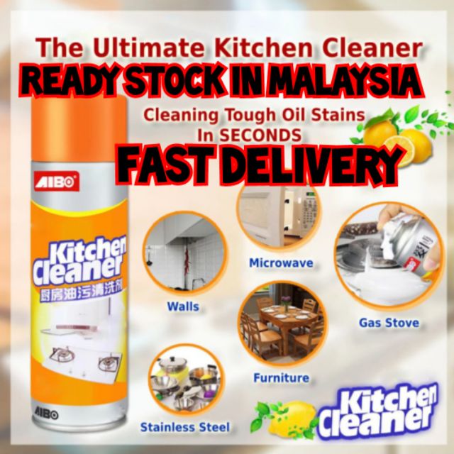 Kitchen cleaner stain remover spray grease penyembur viral pengilat ...