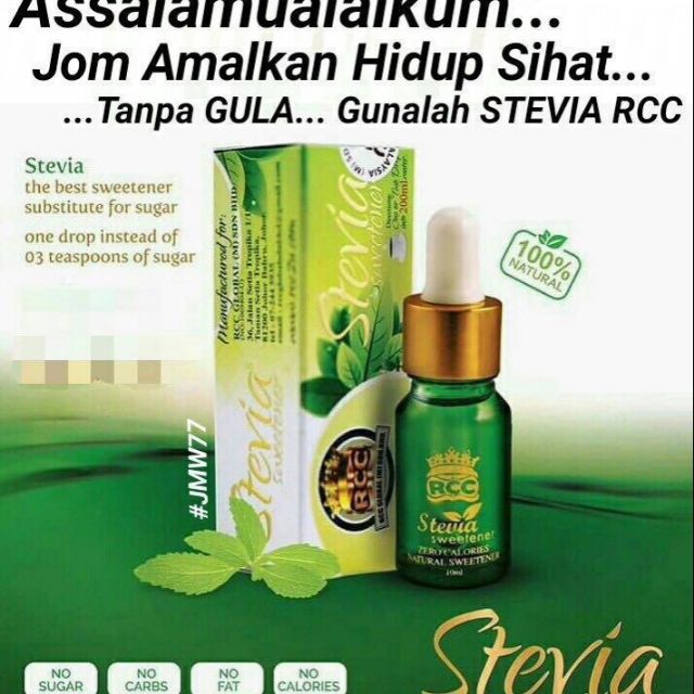 Stevia RCC Sweetener | Shopee Malaysia