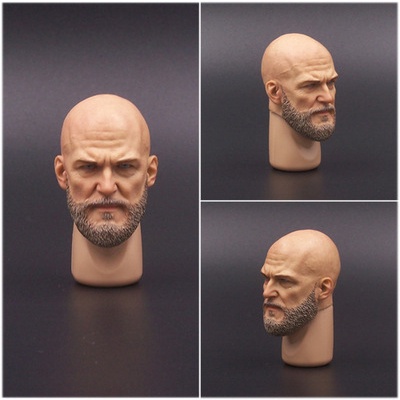 1 / 6 model toy soldier A-20 male head carving bearded mango ...