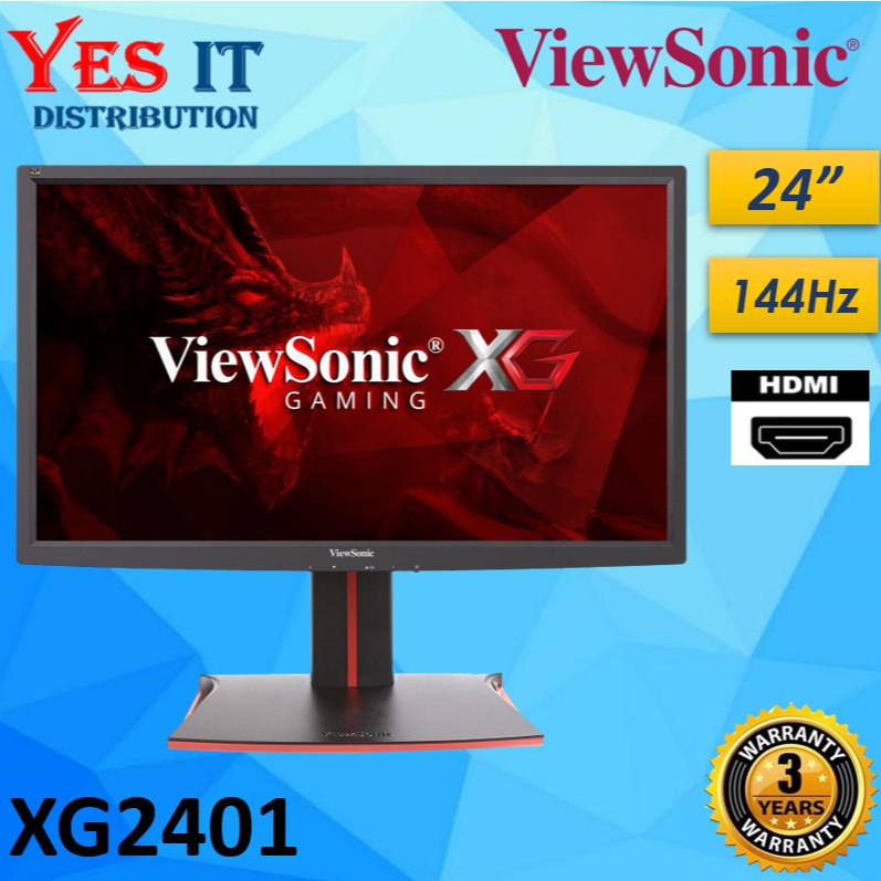 VIEWSONIC XG2401 24" Full HD LED Monitor (Display port & HDMI input