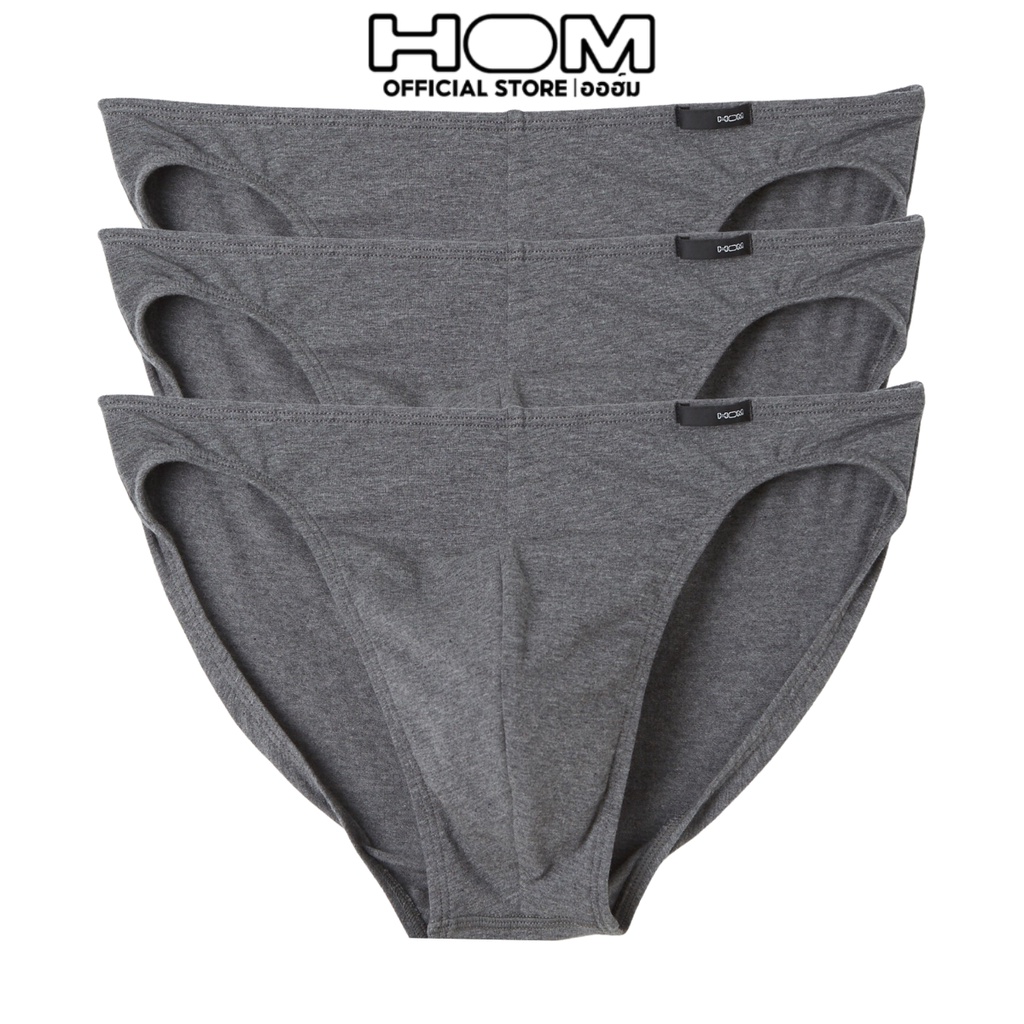 HOM (Auhm) Model 40147800ZU Packs3 Micro Men's Underwear cotton Fabric
