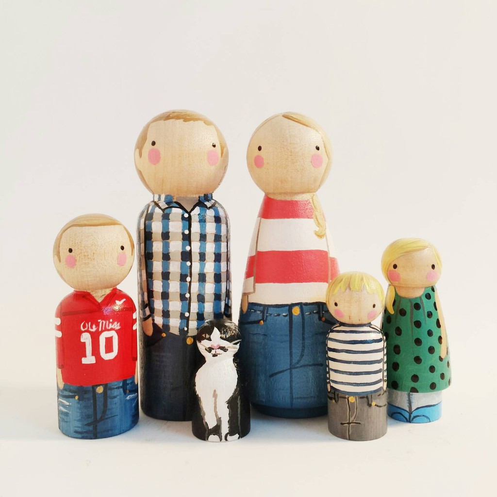 Unfinished Nesting Dolls - Unpainted Blank Wooden Russian Nesting Dolls