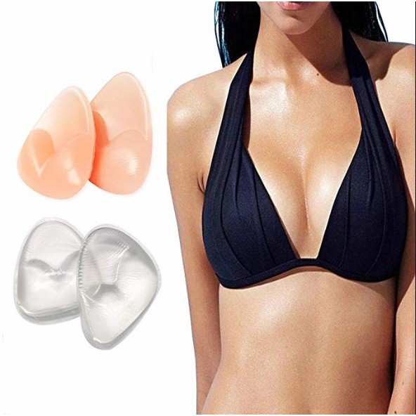 Silicone Gel Bra Pads Triangle Push Up Swim Bikini Padding Mat