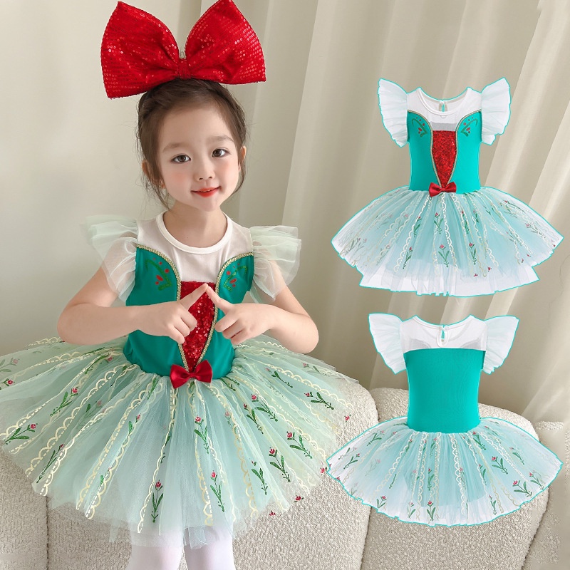 Halloween Romantic Tutu Long Tulle Tutus Frozen Elsa Anna Snow Queen Ballet Dress Women Girls Ballerina Party Dress Children Ballet Dance Costumes Shopee Malaysia