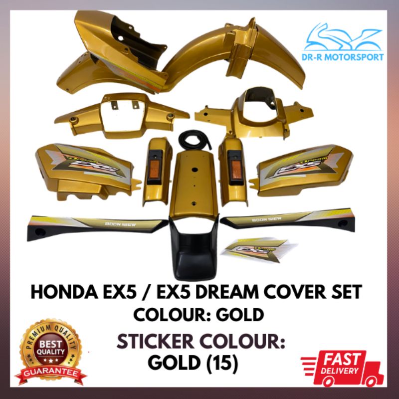Honda Ex5 / Ex5 Dream Body Cover Set (Siap Tampal Sticker)+Free Gift ...