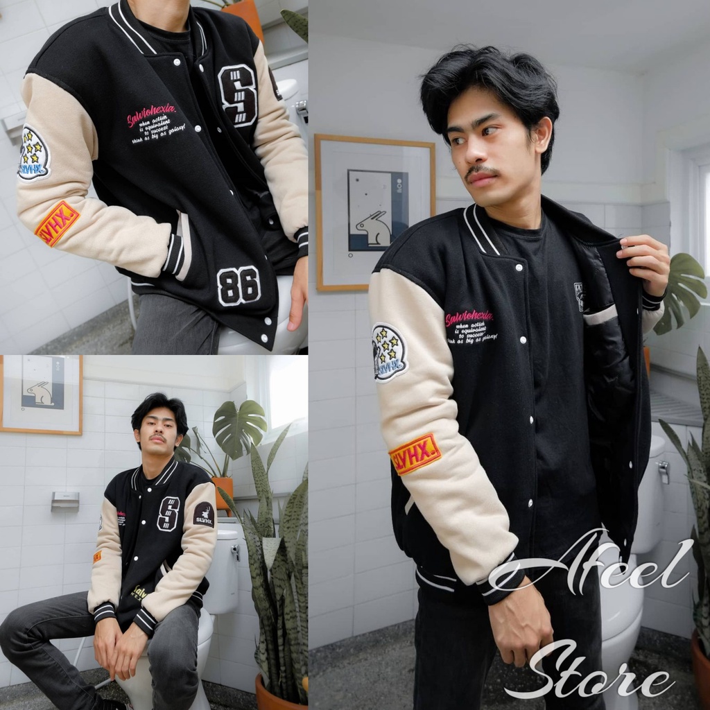 Thick varsity jacket new arrivals