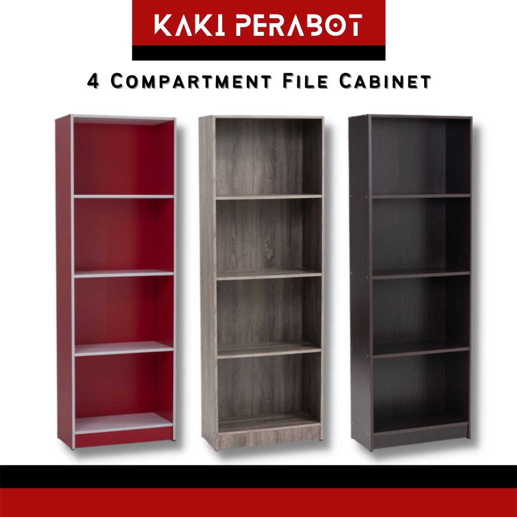 ECO 4 Tier Rack Display Rack File Cabinet Display Cabinet Book Rack ...