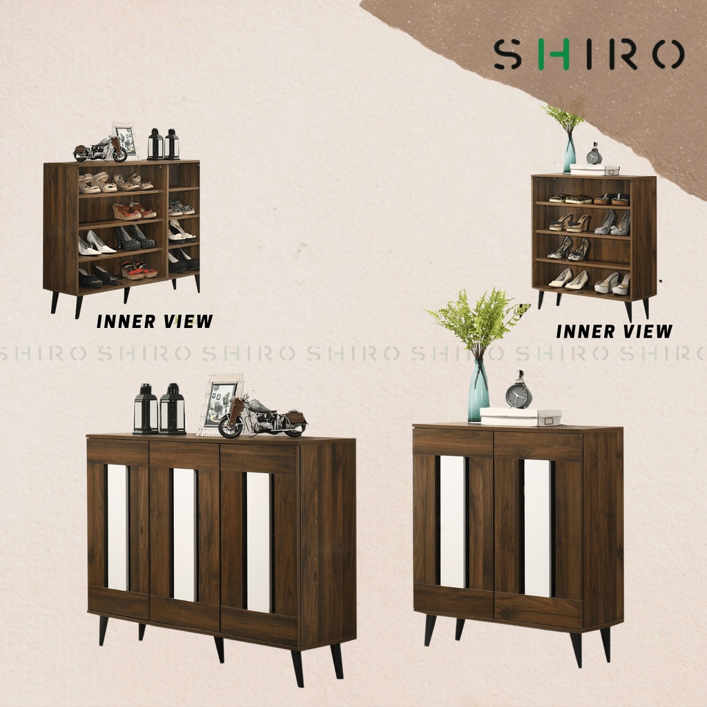 rak kasut SHIRO Kinsley 2 Door 3 Door Shoe Cabinet / 2 Pintu Kasut ...