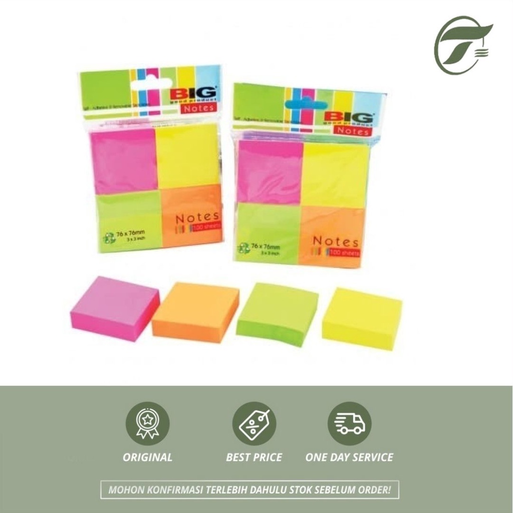 Sticky NOTE 76X51MM 3X2 