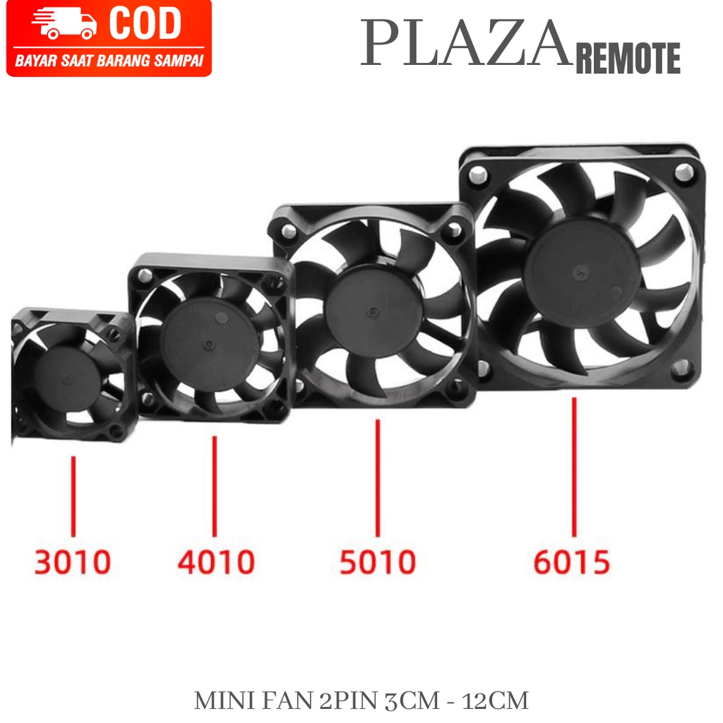 MINI COOLING FAN DC 9025 90MM 9CM 12V CPU includes 2 PIN connector ...
