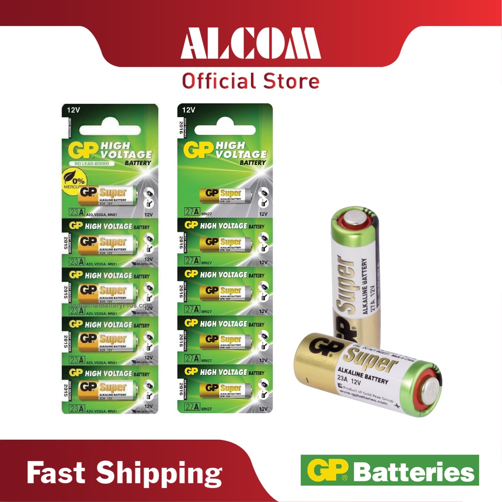 GP Alkaline Batteries GP23A / GP27A (5pcs / pack) Remote Control ...