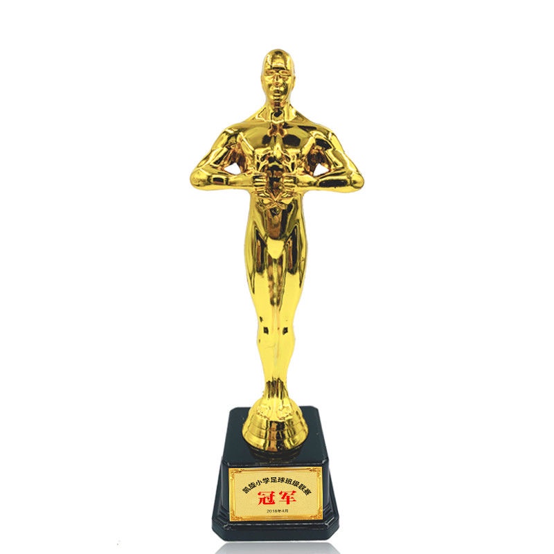 Plastic Oscar Small Gold Statue Trophy Custom Film Emperor Award Golden