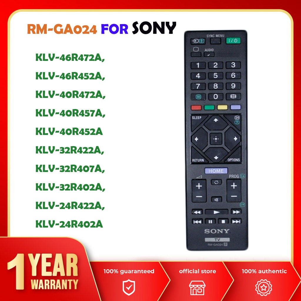Amazon.com: RM-GA024 Replace Remote Control fit for Sony