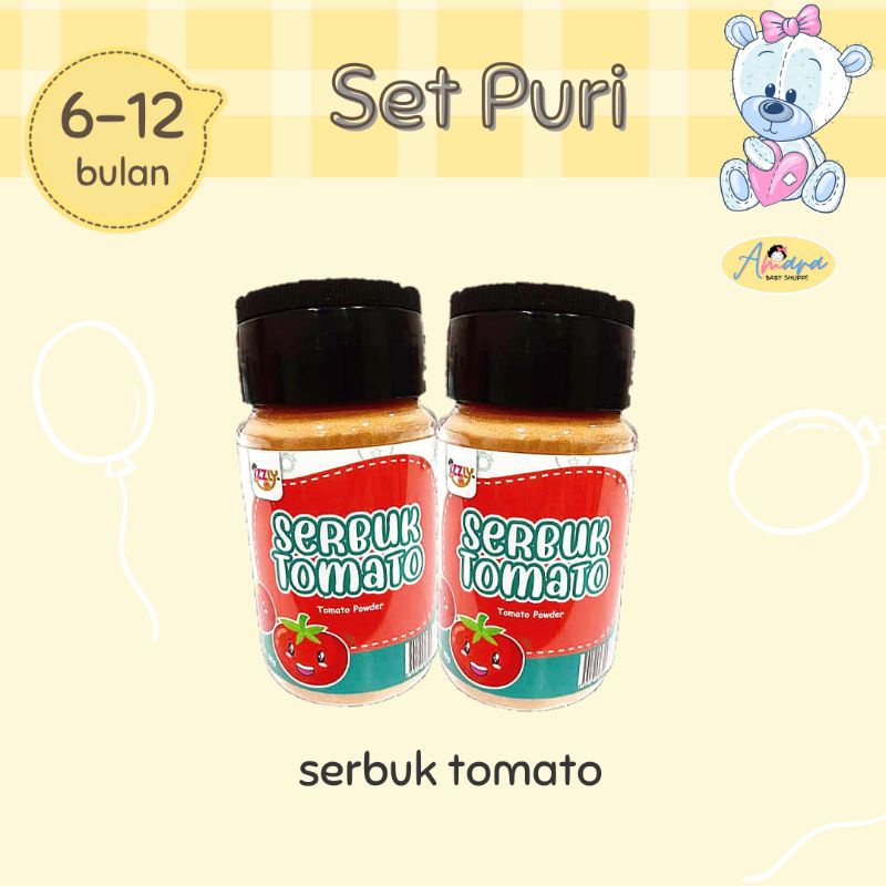 🔥BABY FOOD IZZLY🔥MAKANAN BAYI SET PURI SERBUK SAYUR & SERBUK BUAH ...