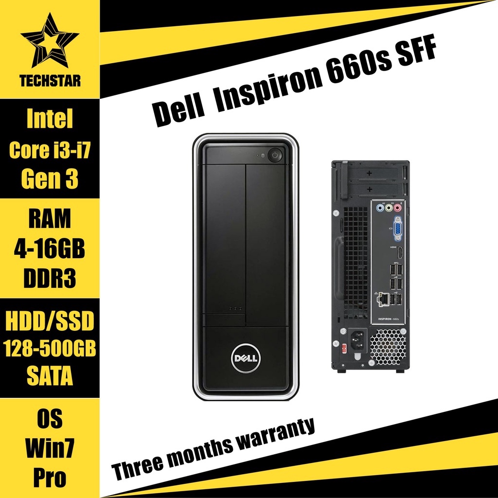HDMI Dell Inspiron 660s 16GB RAM 480GB SSD SFF PC refurbished