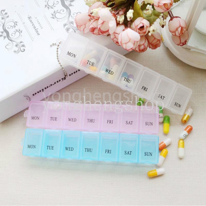 Travel Portable Weekly Pill box Medicine Dispenser 7 Days Mini Pill ...