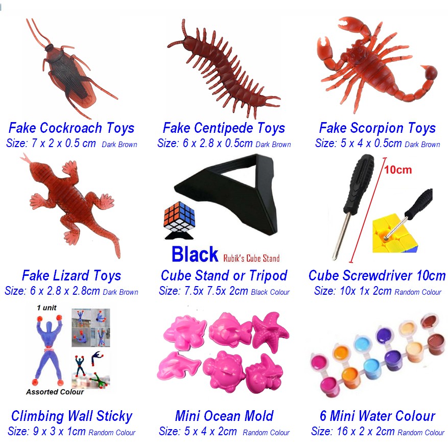 [KMY RM1 Deal] Prank Funny Fake Cockroach, Lizard, Scorpion & Centipede ...