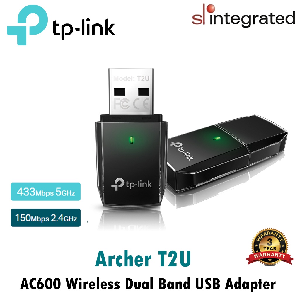 TP-Link AC600 T2U Mini Wireless Dual Band USB Wifi Adapter Archer ...