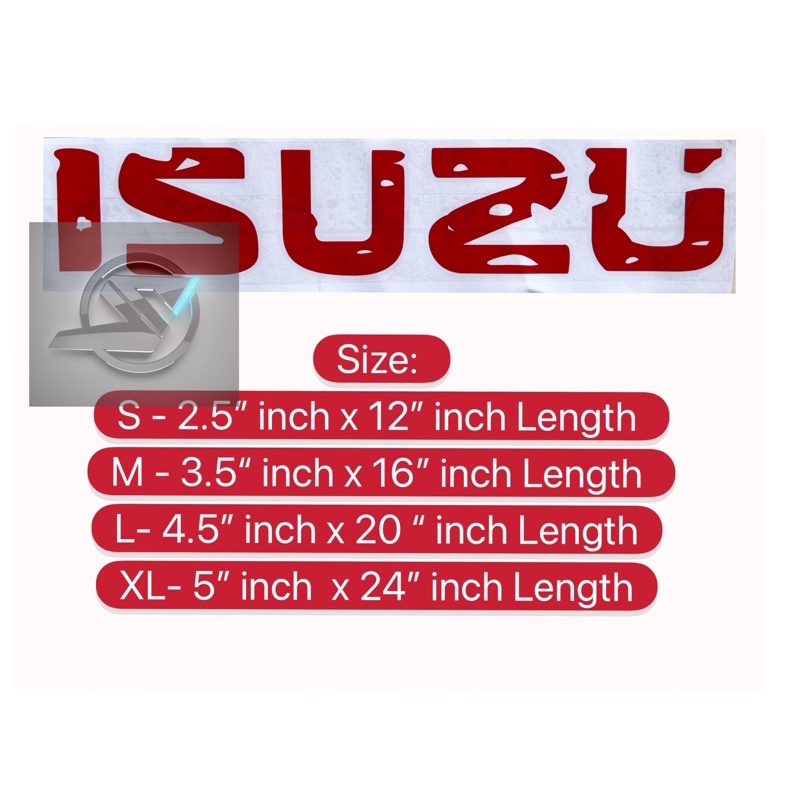 (Ready Stock) S850# 4x4 ISUZU Wording Car Sticker | Shopee Malaysia