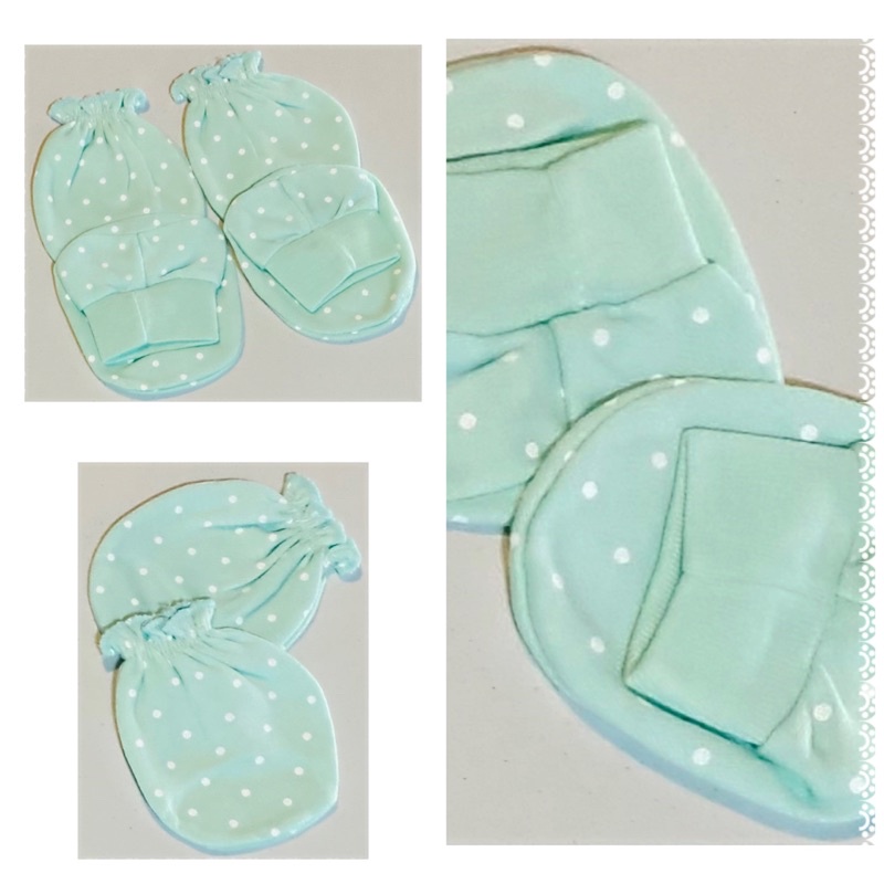 Newborn Babies Mitten And Bootie Combo Sets. Shopee Malaysia