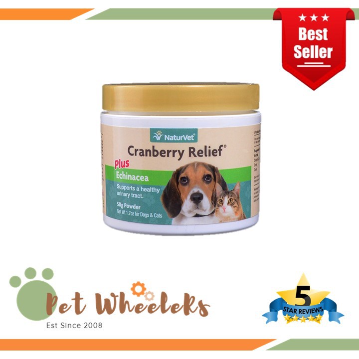 Naturvet Cranberry Relief Plus Echinacea For Dogs & Cats 50g Powder