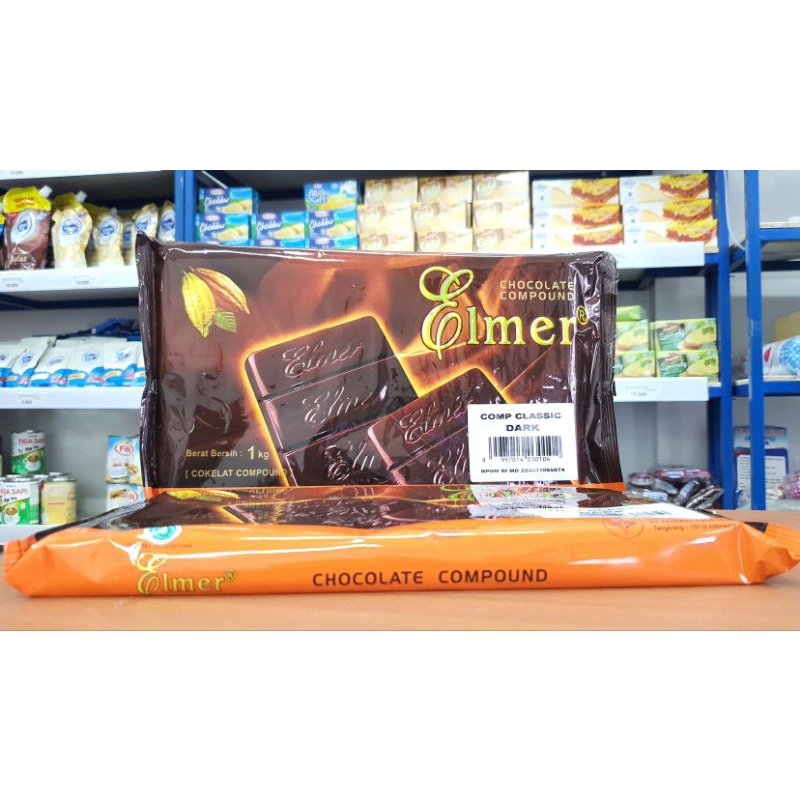 Elmer Classic Compound Chocolate 1Kg/Dark Classic Chocolate Elmer 1Kg ...