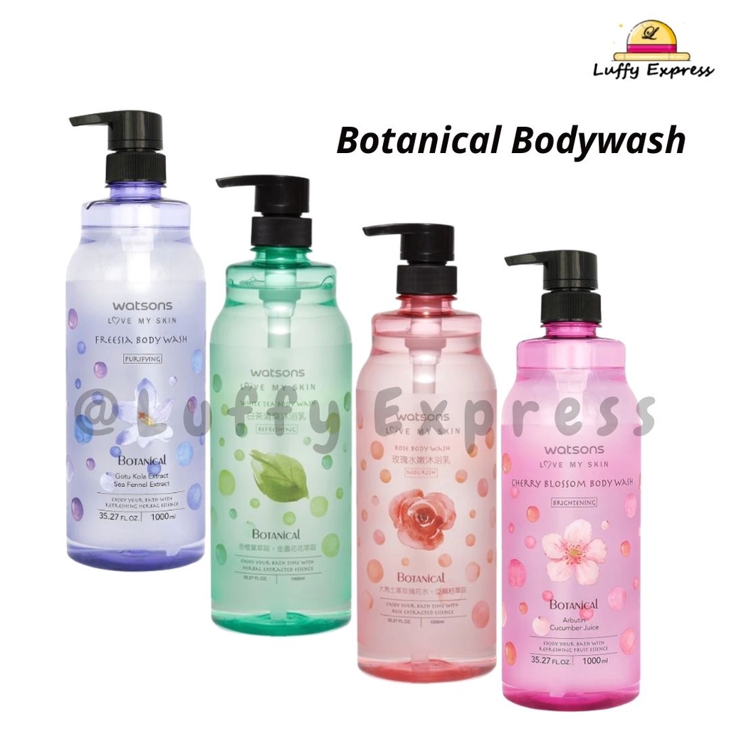 Watson Watsons Botanical Bodywash Body Wash Shower Sabun Love My Skin