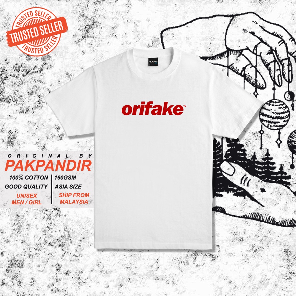 ORIFAKE TSHIRT 100% COTTON / READY STOCK MALAYSIA | Shopee Malaysia