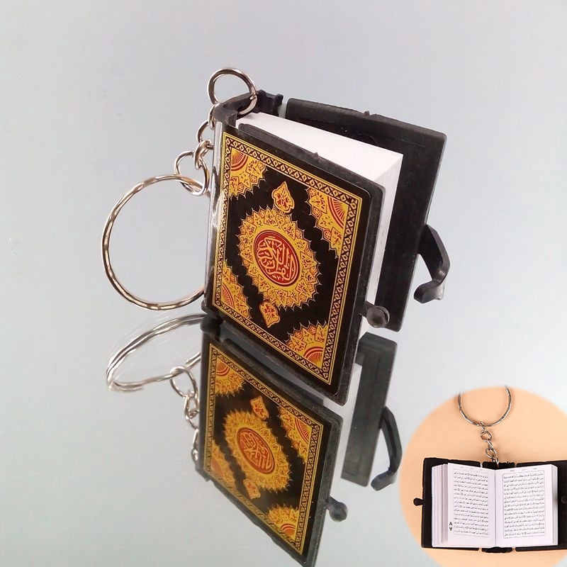 Islamic Key Chain Resin Mini Quran Book Keyring Car Key Home Charm Gift ...