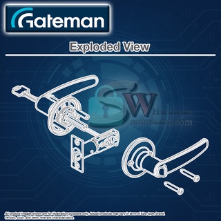 Original Gateman Part Of Yale Tubular Lever Set Entrance Privacy