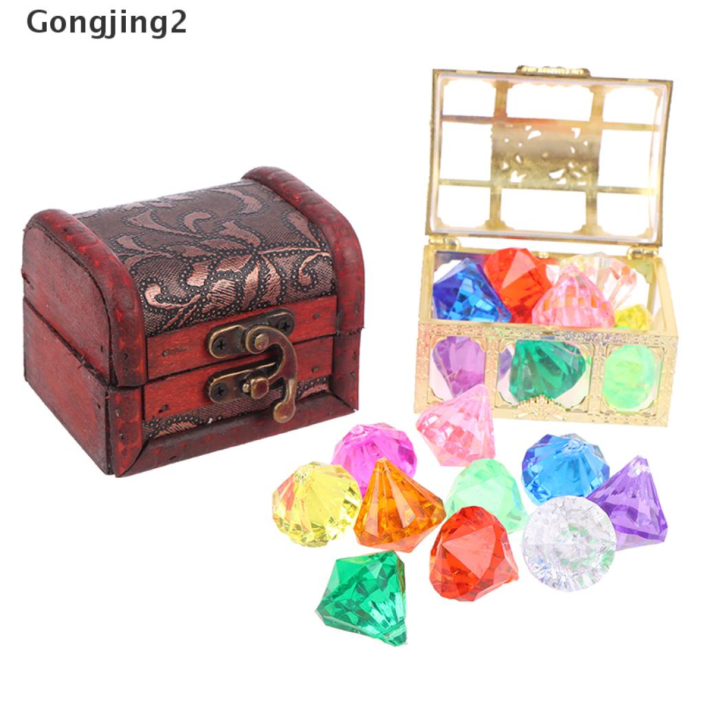 [Gongjing2] Diving Gem Pool Toy 10 Big Colorful Diamonds with Treasure ...