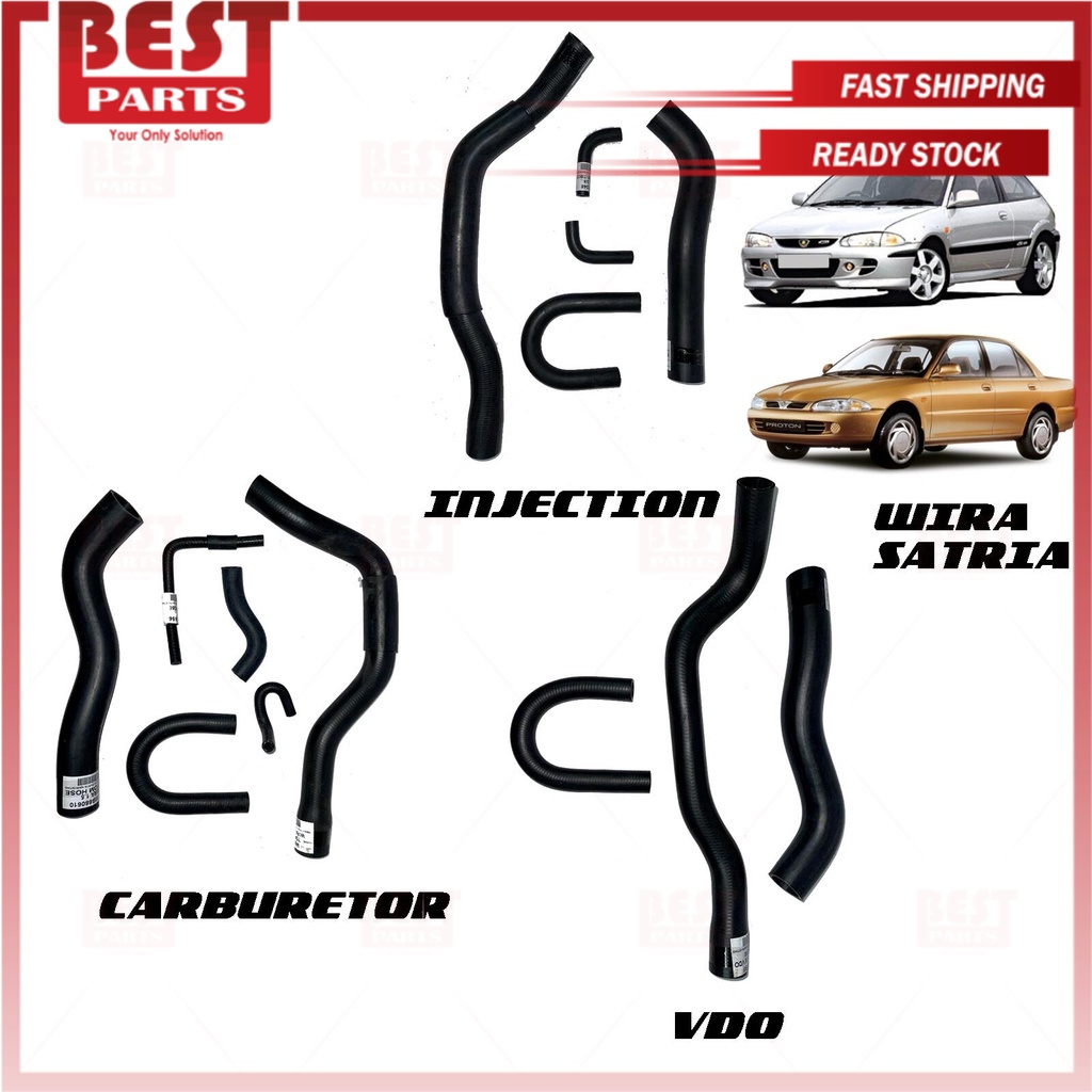 Oem Radiator Hose Set Proton Wira Satria 1.3 1.5 Shopee Malaysia