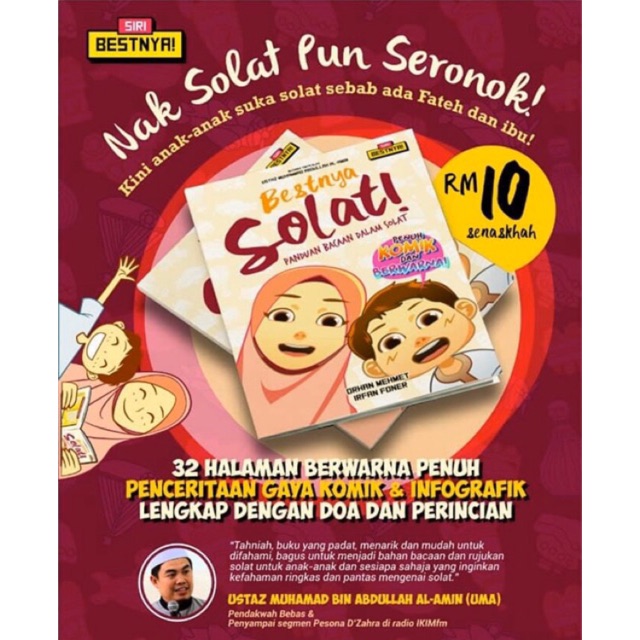 Buku Komik Bestnya SOLAT / Buku Belajar Solat | Shopee Malaysia