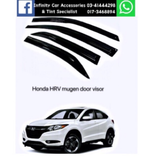 Honda Hrv Mugen Door Visor Mugen Style Shopee Malaysia