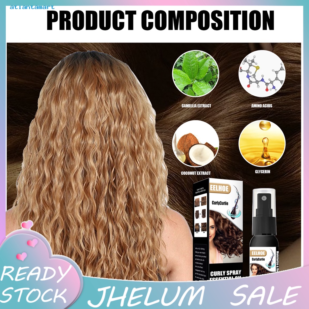 Atl Smoothing Hair Hair Curl Spray Curl Enhancer Styling Defining
