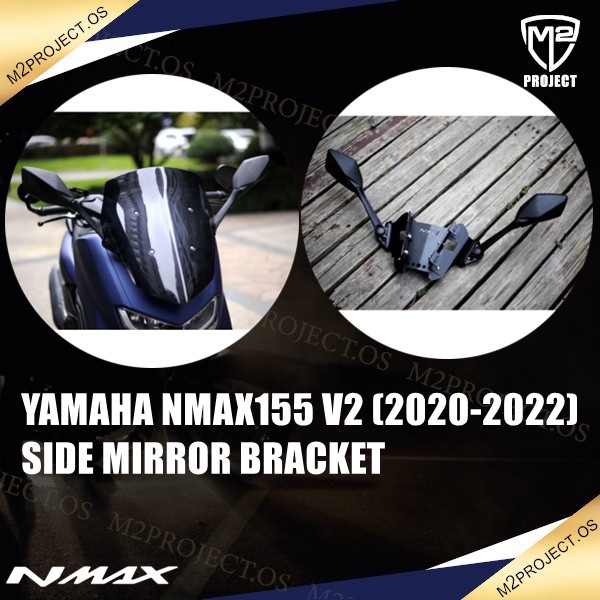 Yamaha NMAX V2 NMAX 20202021 Side Mirror Bracket Side Mirror Extender Adjustable by m2project