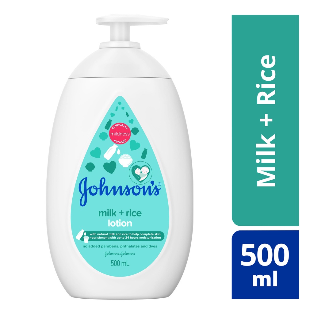 Johnson and johnson milk and store rice lotion