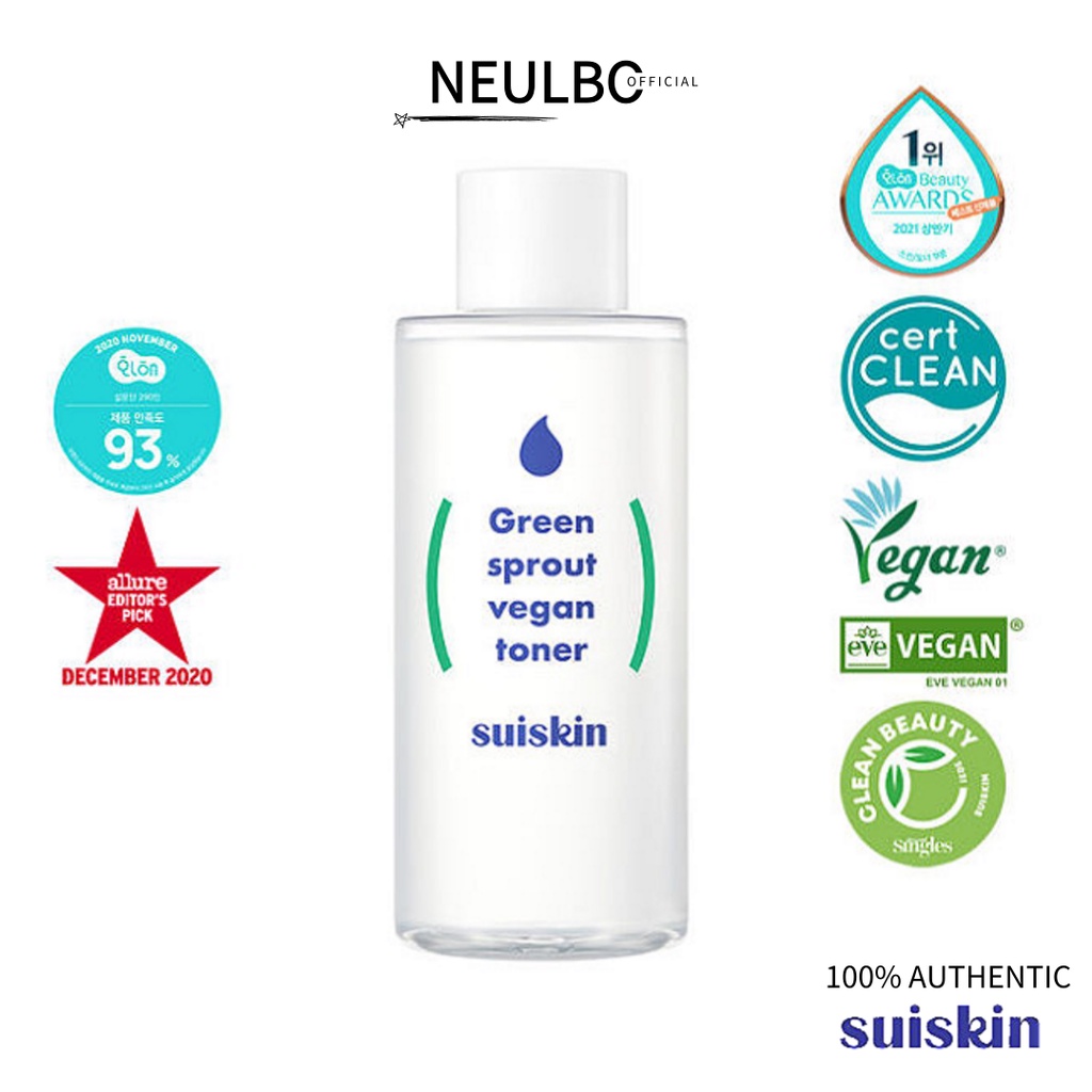 Suiskin] Green sprout vegan toner 200ml / 50ml | Shopee Malaysia