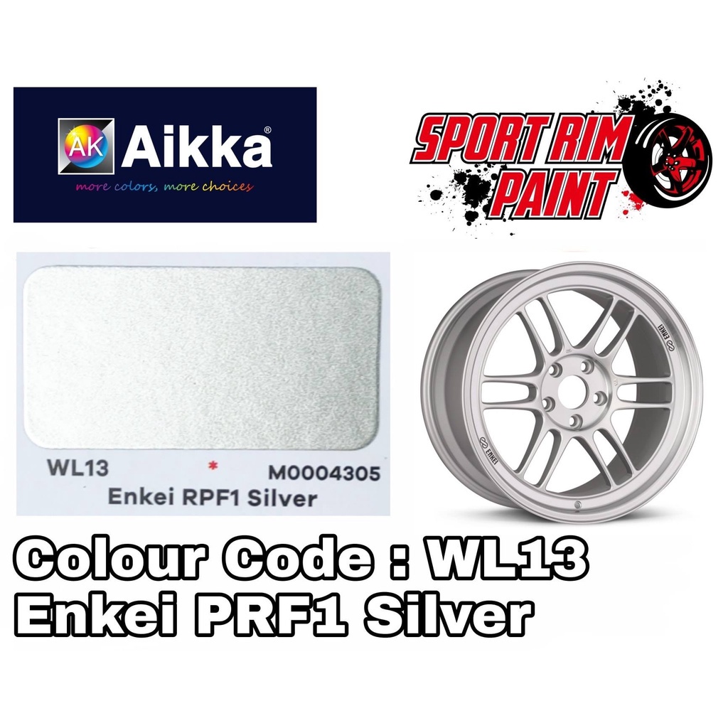 [Sport Rim Paint ENKEI PRF1 Silver WL13] AIKKA Sport Rim 2K Paint DIY ...