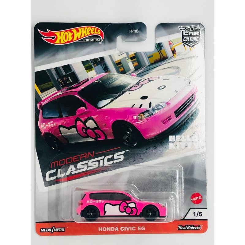 Hot Wheels 2020 Car Culture Modern Classics 15 Honda Civic Eg Pink Hello Kitty Shopee Malaysia