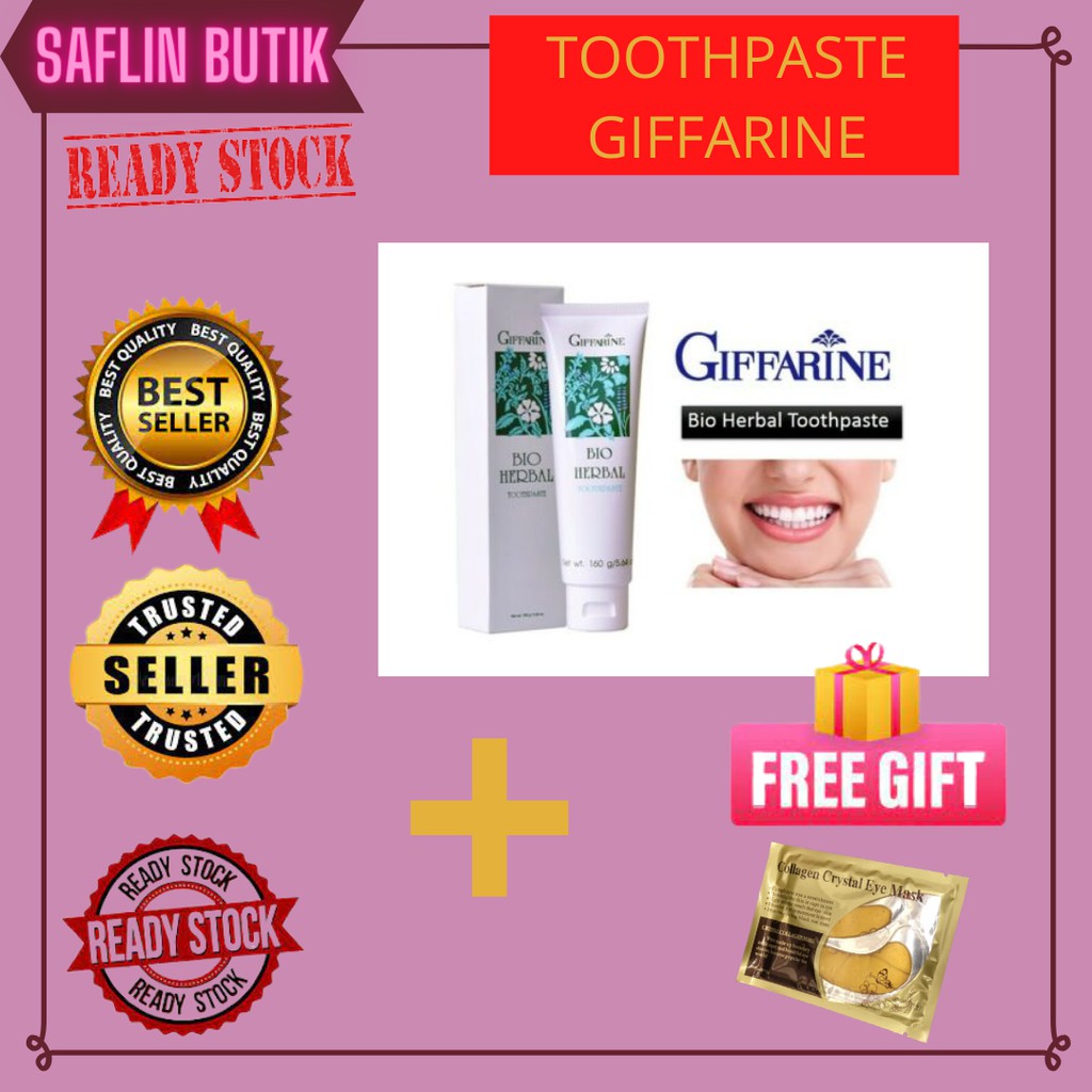 🍃BIO HERBAL TOOTHPASTE🍃GIFFARINE UBAT GIGI GIFFARINE Shopee Malaysia
