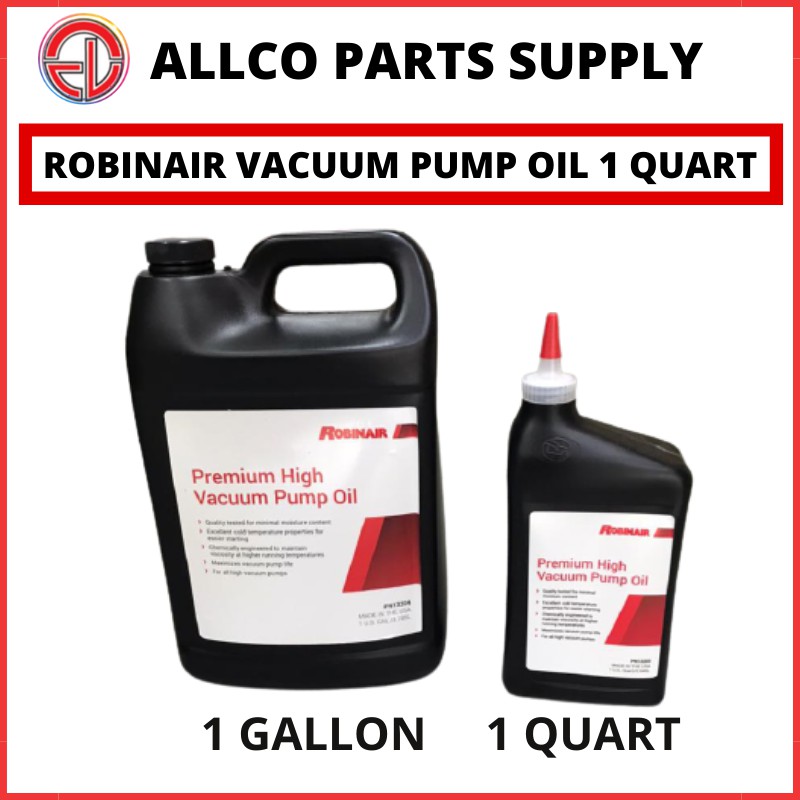 PREMIUM HIGH VACUUM PUMP OIL 1 QUART ROBINAIR (AIR COND AND