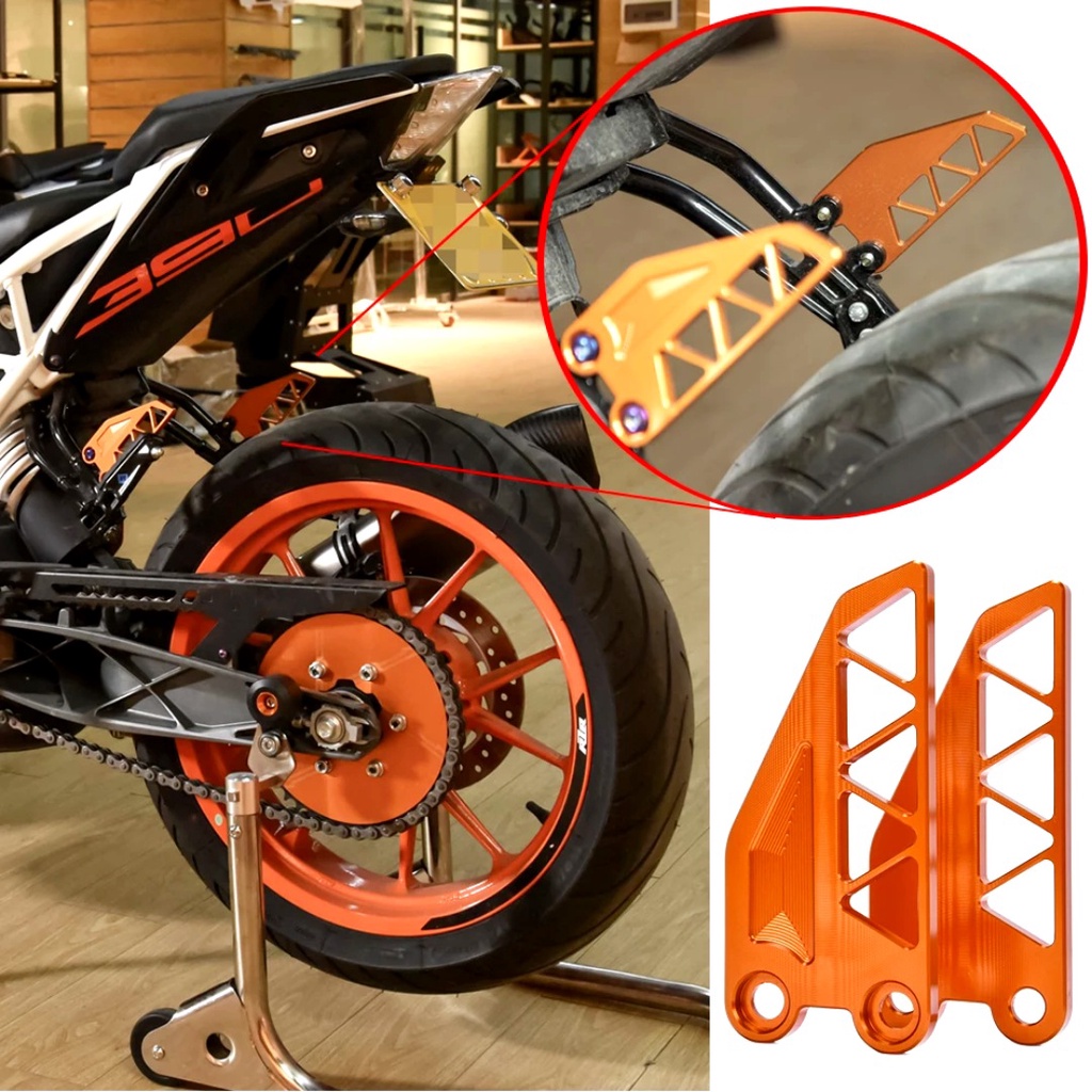 Rear Footrest Heel Protector Guard Left Right Set KTM Duke250 Duke390