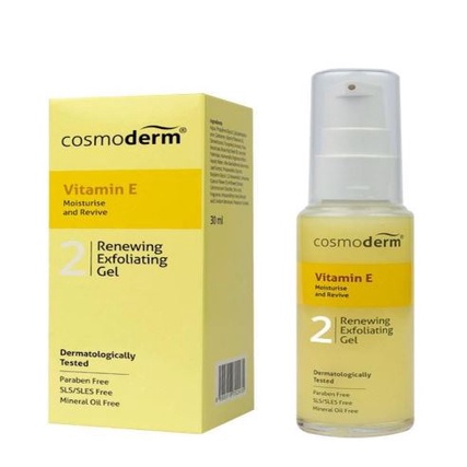 (New Packing) Cosmoderm Vitamin E Renewing Exfoliating Gel 30ml (MFG ...