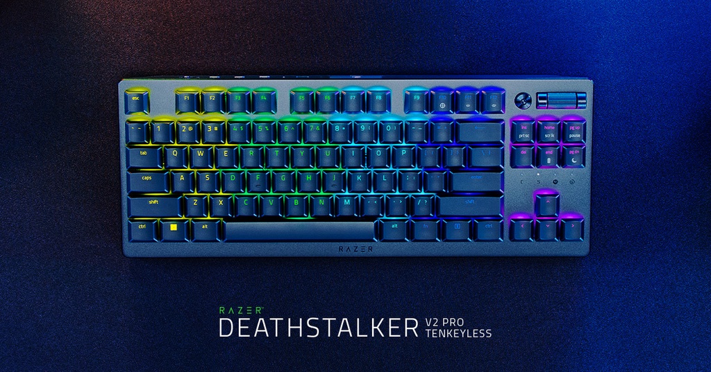 Razer DeathStalker V2 Pro TKL Wireless Low-Profile RGB Tenkeyless ...