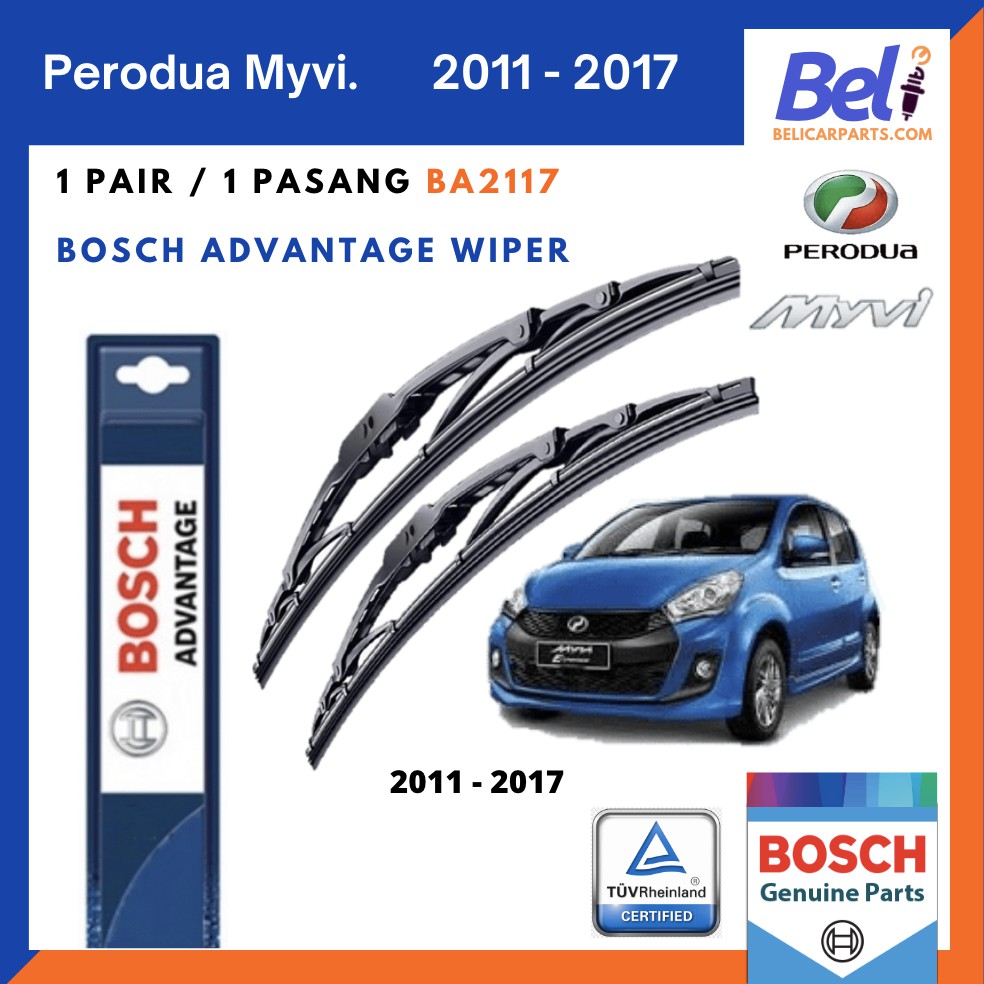 Perodua Myvi wiper Year 2011 - 2017 Car Windscreen Wiper - Bosch