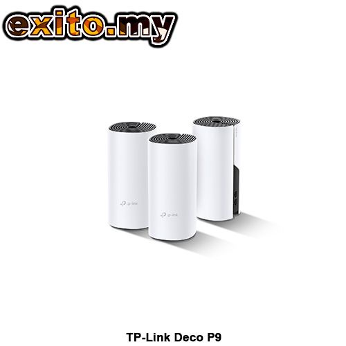 TP-Link Deco P9 (3-Pack) - AC1200 + AV1000 Whole Home Hybrid Mesh Wifi ...