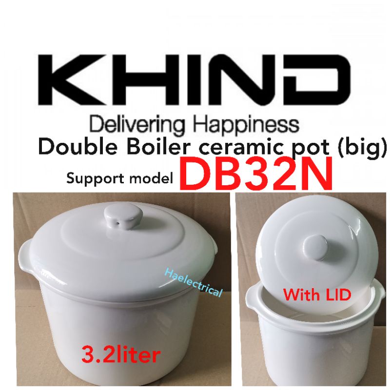 khind Double Boiler ceramic pot (big) for DB32N Shopee Malaysia